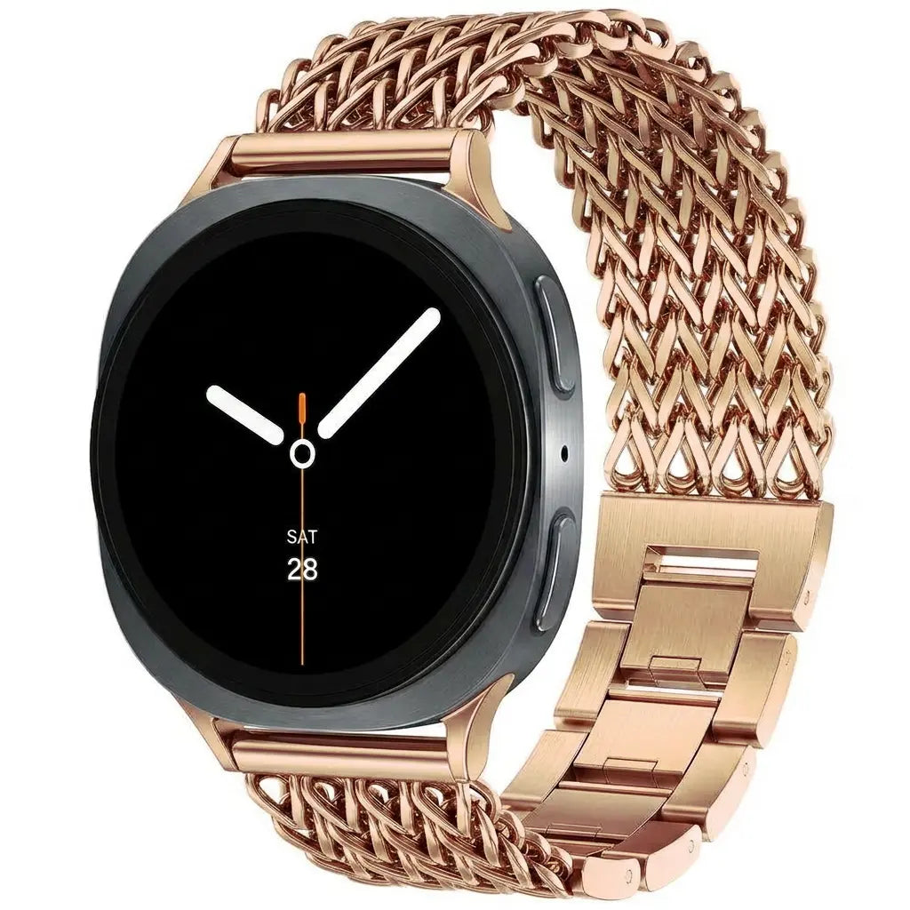 Samsung Galaxy Watch 8 Classic Metal Mesh Strap (Rose Gold)