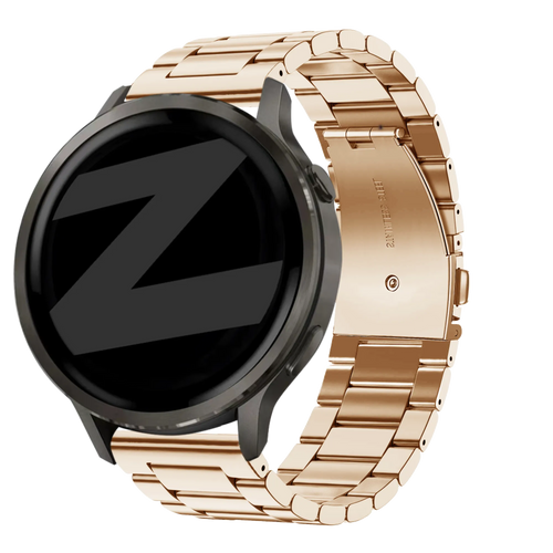 Bandz Garmin Bounce 2 Steel Strap 'Classic' (Rose Gold)