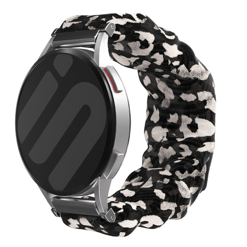 Nylon Scrunchie Strap, on a watch, 3/4 front view