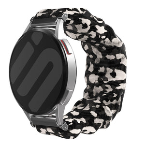 Nylon Scrunchie Strap, spotted, on a watch, 3/4 front view