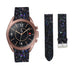 Samsung Galaxy Watch 3 41mm Leather Glitter Strap (Black)