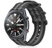 Samsung Galaxy Watch 3 45mm Nylon Strap with Buckle (Black/Grey)