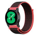 Samsung Galaxy Watch 4 44mm Nylon Strap (Black/Coral)