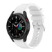 Samsung Galaxy Watch 4 Classic 42mm Silicone Strap Perfect Fit (White)