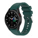 Samsung Galaxy Watch 4 Classic 42mm Silicone Strap Perfect Fit (Dark Green)
