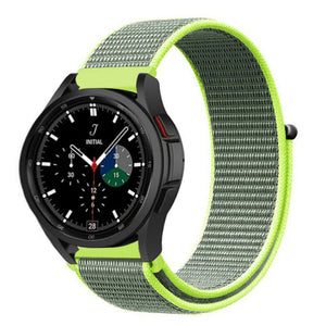 Nylon Strap, fluorescent, on a watch, 3/4 front view