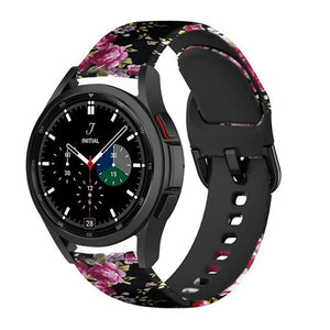 Print Silicone Strap, on a watch, 3/4 front view