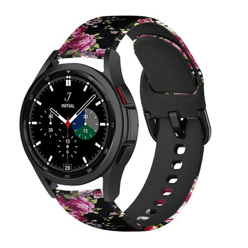 Print Silicone Strap, on a watch, 3/4 front view