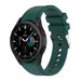 Samsung Galaxy Watch 4 Classic 46mm Silicone Strap Pefect Fit (Dark Green)