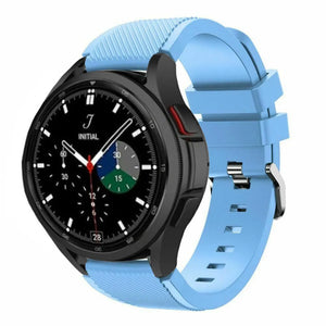 Twill Silicone Strap, on a watch, 3/4 front view