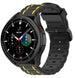 Samsung Galaxy Watch 4 classic 46mm Silicone Strap Tough (Black/Yellow)
