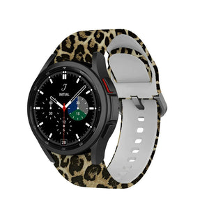 Print Silicone Strap, on a watch, 3/4 front view