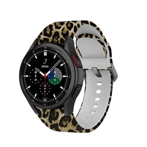 Print Silicone Strap, on a watch, 3/4 front view