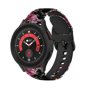 Print Silicone Strap, on a watch, 3/4 front view