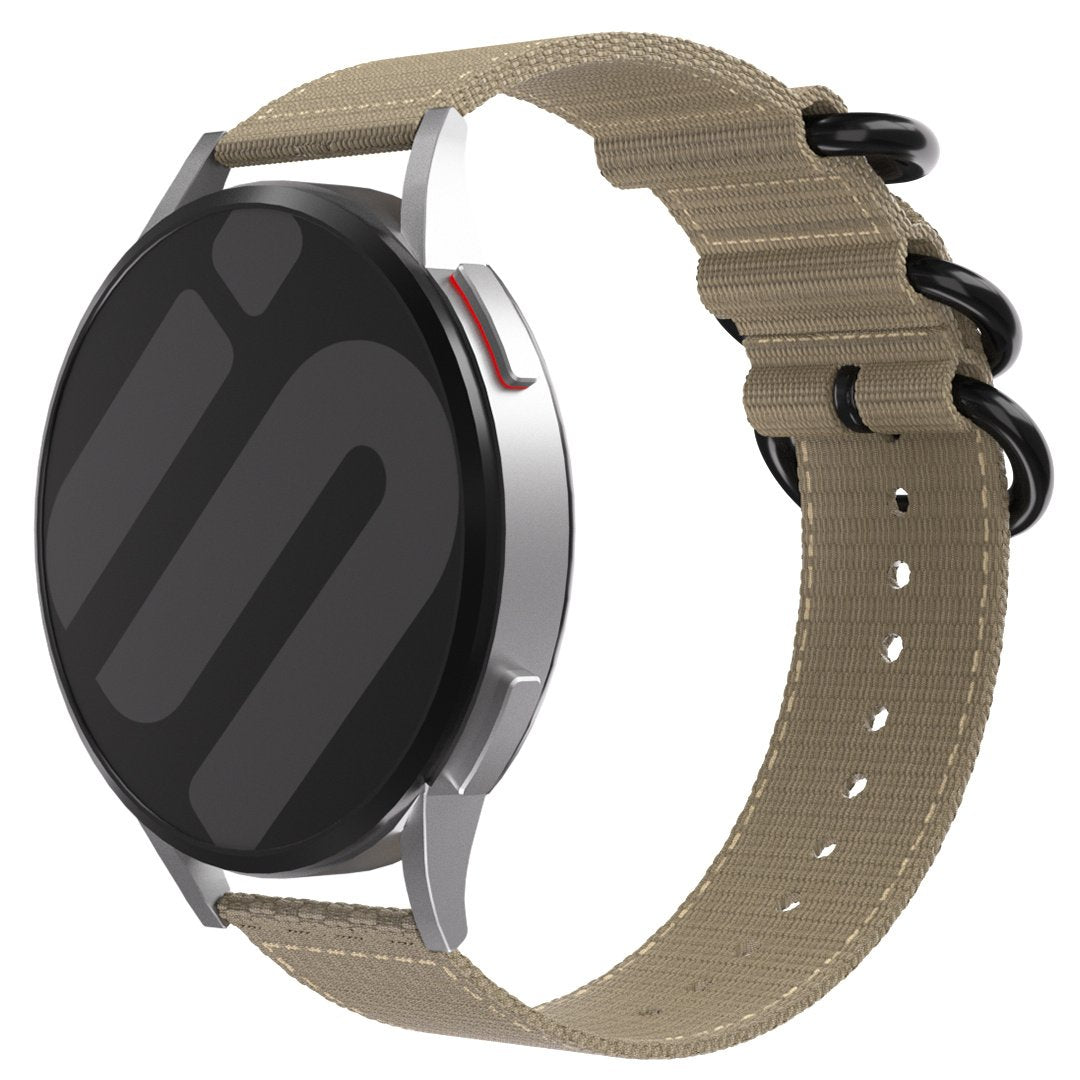 Samsung Galaxy Watch 4 - 40mm Nylon-Strap with Buckle (Khaki)