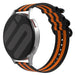 OnePlus Watch 4 - 47mm Nylon Buckle Strap (Black/Orange)