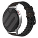 Samsung Galaxy Watch 42mm Silicone/Leather Strap (Black/Brown)