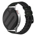 Fossil Gen 5 Silicone/Leather Strap (Black/Green)
