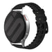 Honor Magic Watch 2 Silicone and Leather Strap (Black)