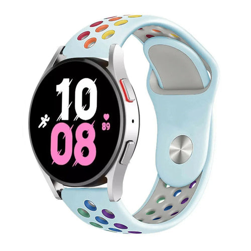 Silicone Sport Strap, on a watch, 3/4 front view