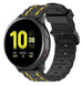 Samsung Galaxy Watch Active Silicone Strap Tough (Black/Yellow)