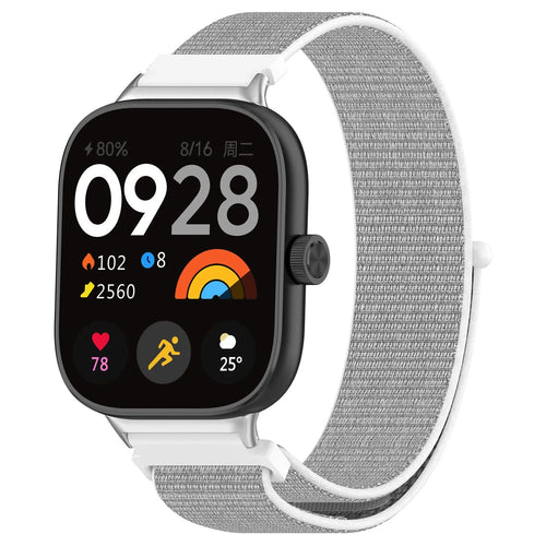 Nylon Strap, seashell, on a watch, 3/4 front view