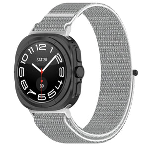 Nylon Strap, seashell, on a watch, 3/4 front view