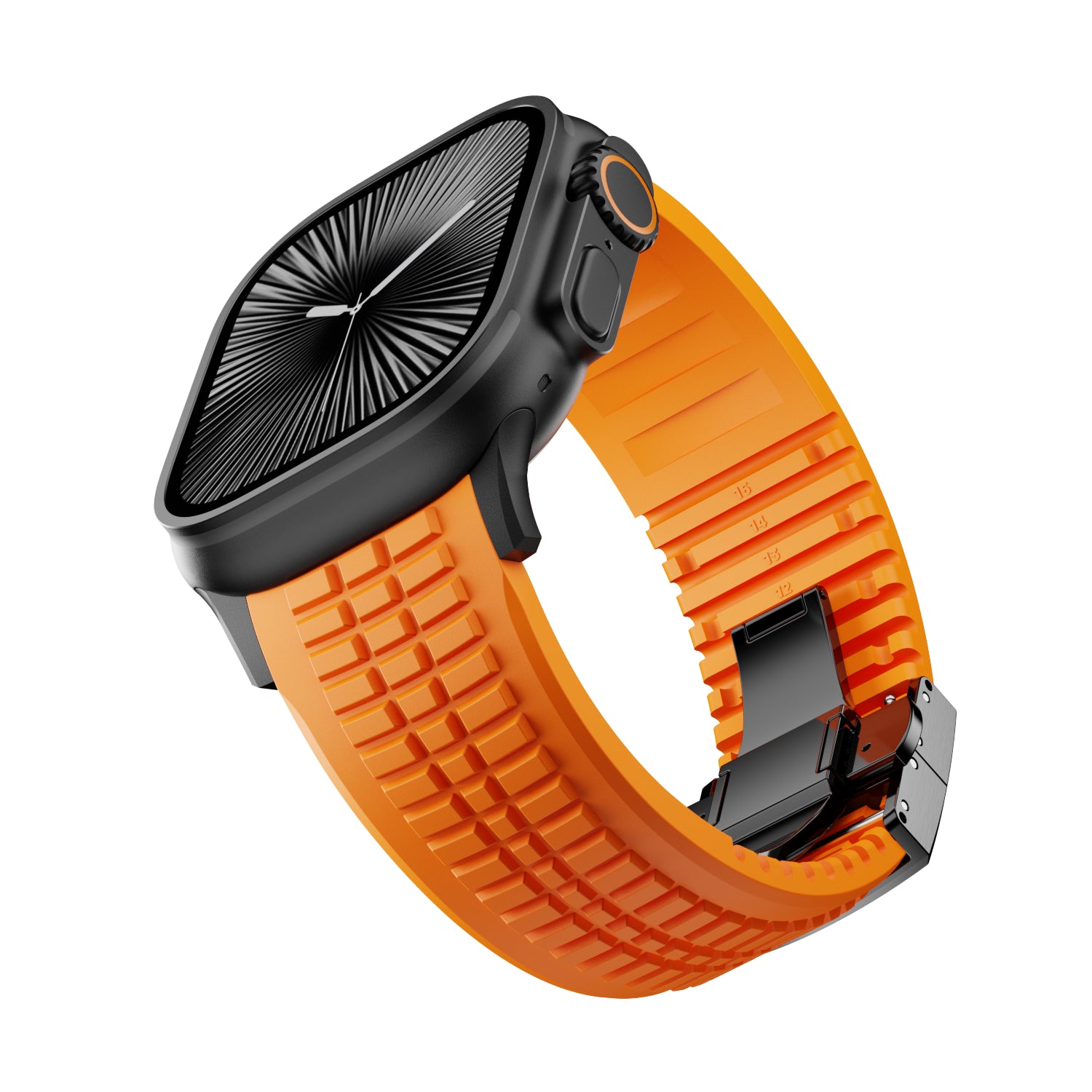 Apple Watch Ultra Premium Silicone Strap (Orange)