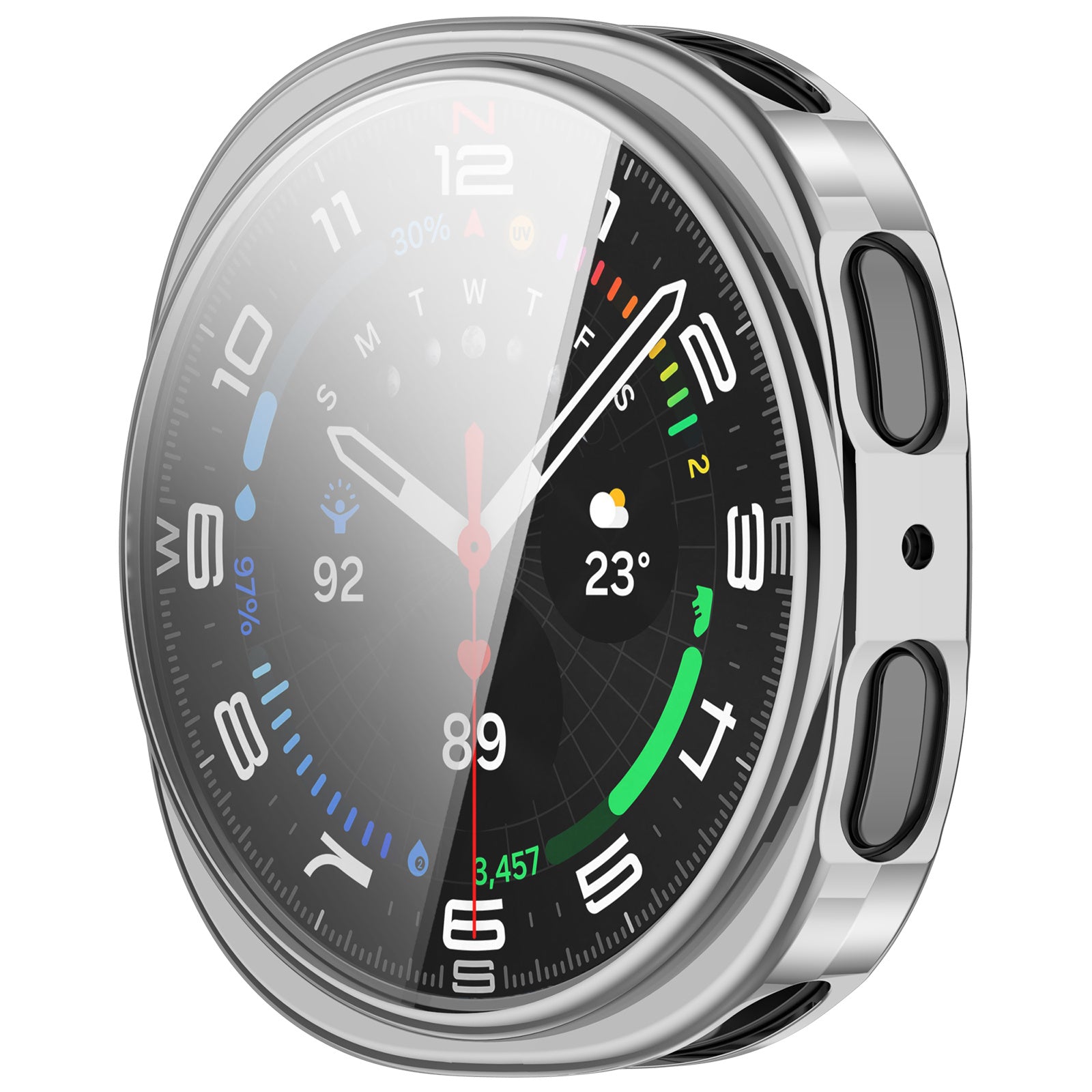 Samsung Galaxy Watch 8 - 44mm / 9 - 44mm TPU Case (Silver)