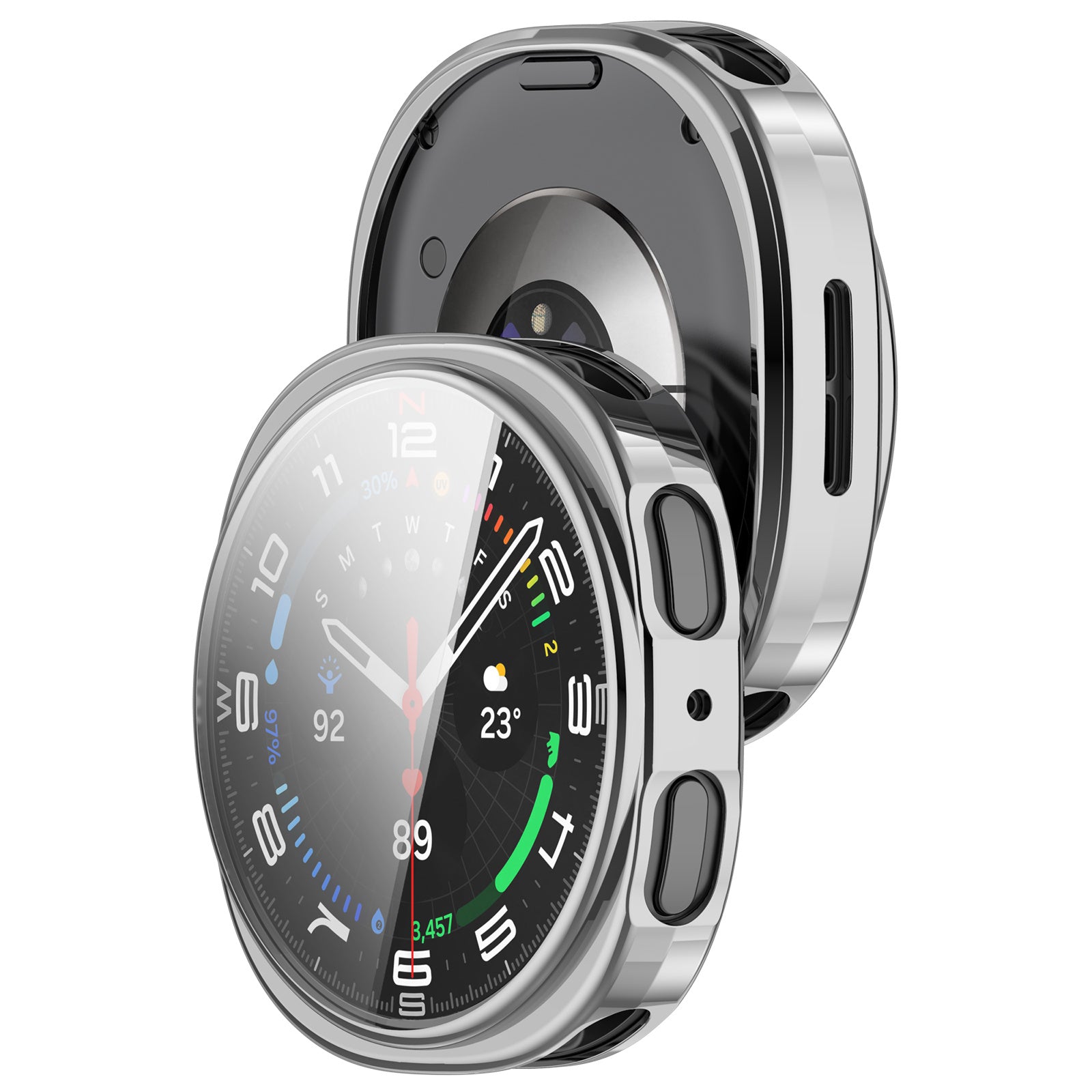 Samsung Galaxy Watch 8 - 44mm / 9 - 44mm TPU Case (Silver)