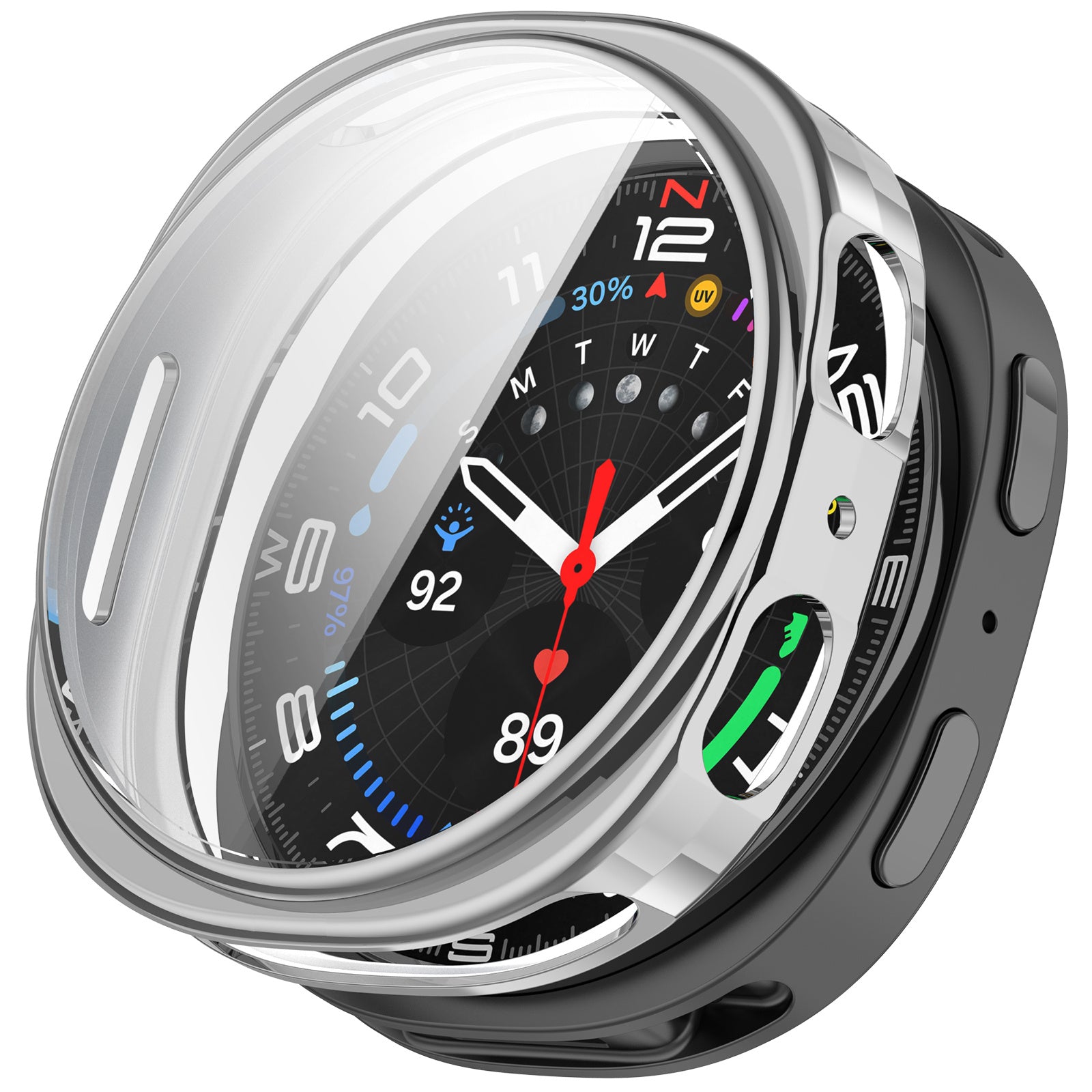 Samsung Galaxy Watch 8 - 44mm / 9 - 44mm TPU Case (Silver)