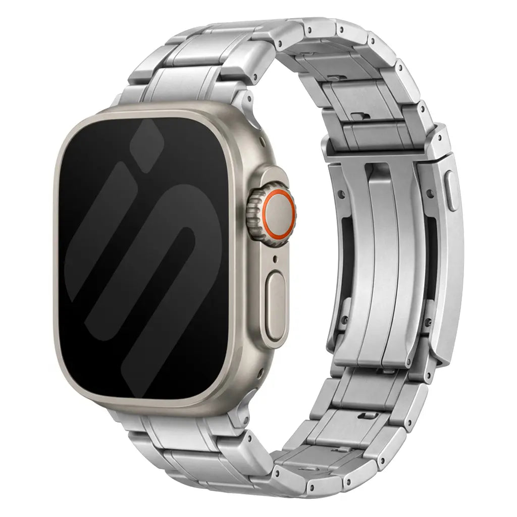 Apple Watch Ultra Adjustable Titanium Strap (Silver)