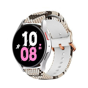 Print Silicone Strap, on a watch, 3/4 front view