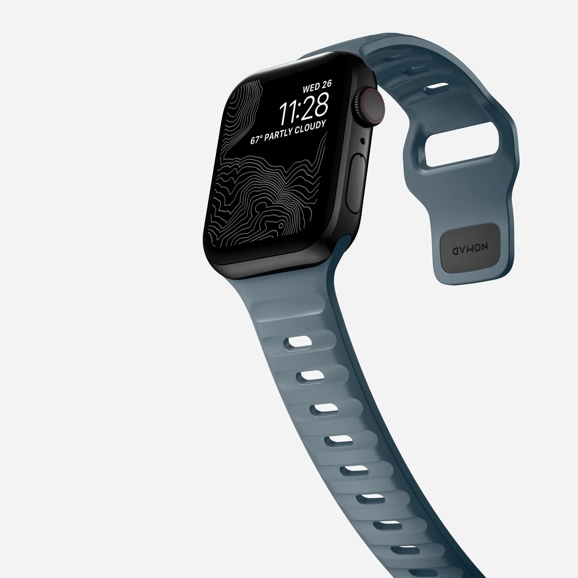 Nomad Sport Apple Watch Silicone Strap (Navy Blue)