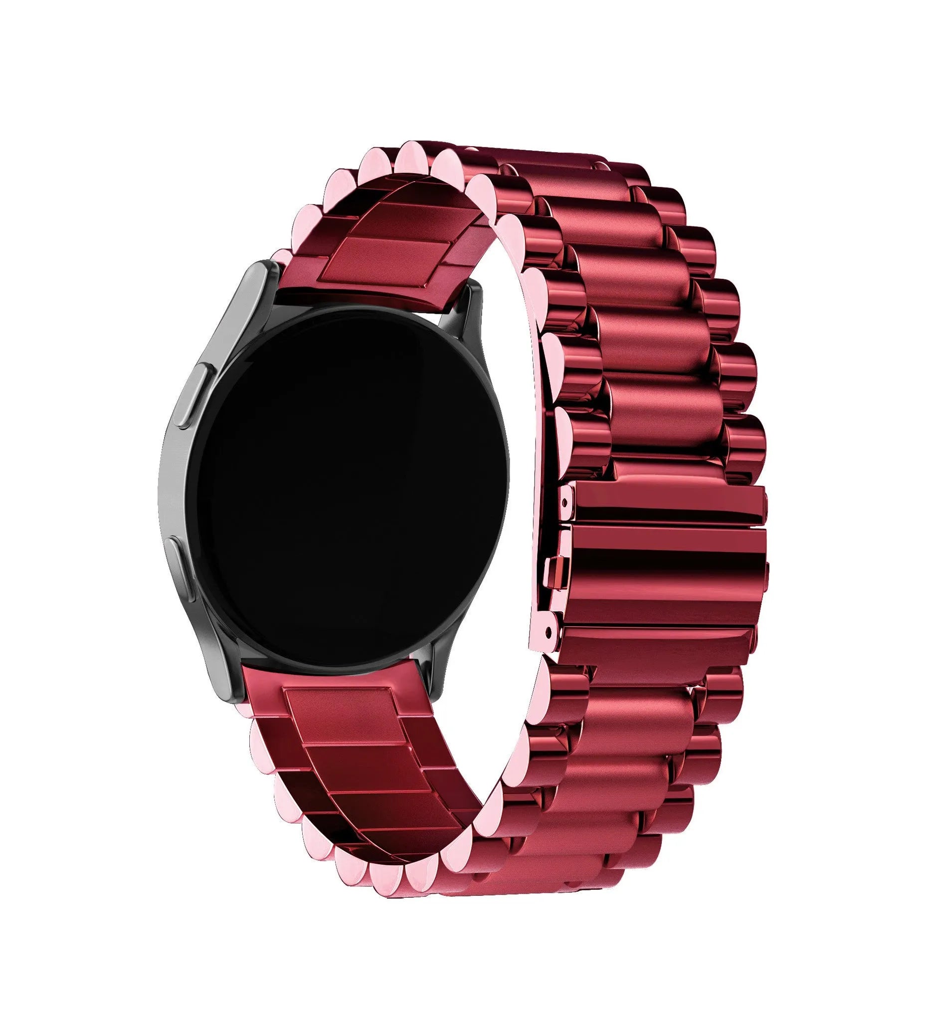 Amazfit Bip 5 Steel Strap (Wine Red)