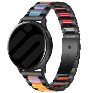 Amazfit Bip U (Pro) Steel Resin Strap (Black/Colourful)