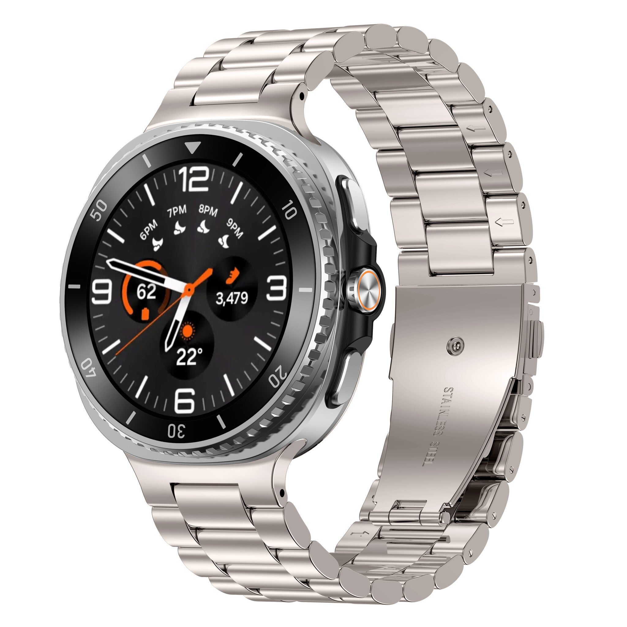 Samsung Galaxy Watch 9 - 40mm Steel Strap (Starlight)