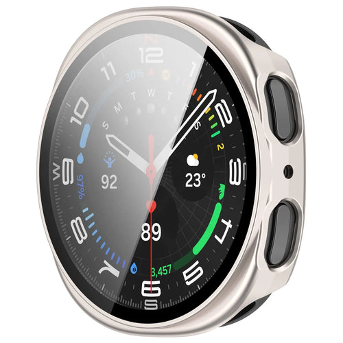 Samsung Galaxy Watch 8 - 40mm / 9 - 40mm Hard Case with Glass (Starlight)