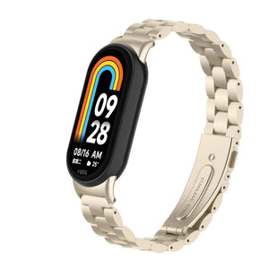 Steel Strap, starlight, on a watch, 3/4 front view