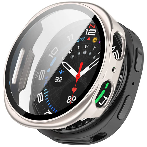 Samsung Galaxy Watch 8 - 40mm / 9 - 40mm Hard Case with Glass (Starlight)
