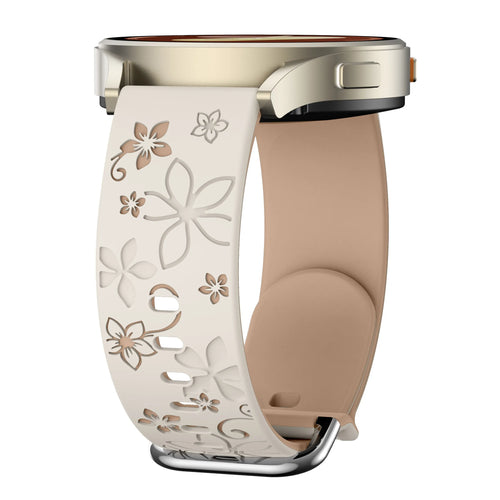 ICE Smart 3.0 Round 1.20 Flower Silicone Strap (Starlight/Beige)
