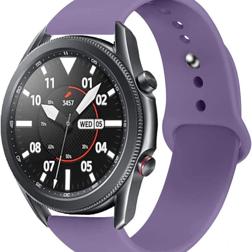 Silicone Sport Strap, on a watch, 3/4 front view