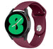 Samsung Galaxy Watch 4 44mm Silicone Strap (Burgundy Red)