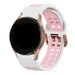 Samsung Galaxy Watch FE Squared Sport Strap (White/Pink)