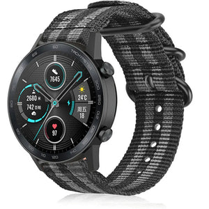 Honor Magic Watch 2 Nylon Strap with Buckle (Black/Grey)