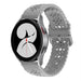 Samsung Galaxy Watch 4 44mm Patterned Silicone Strap (Grey)