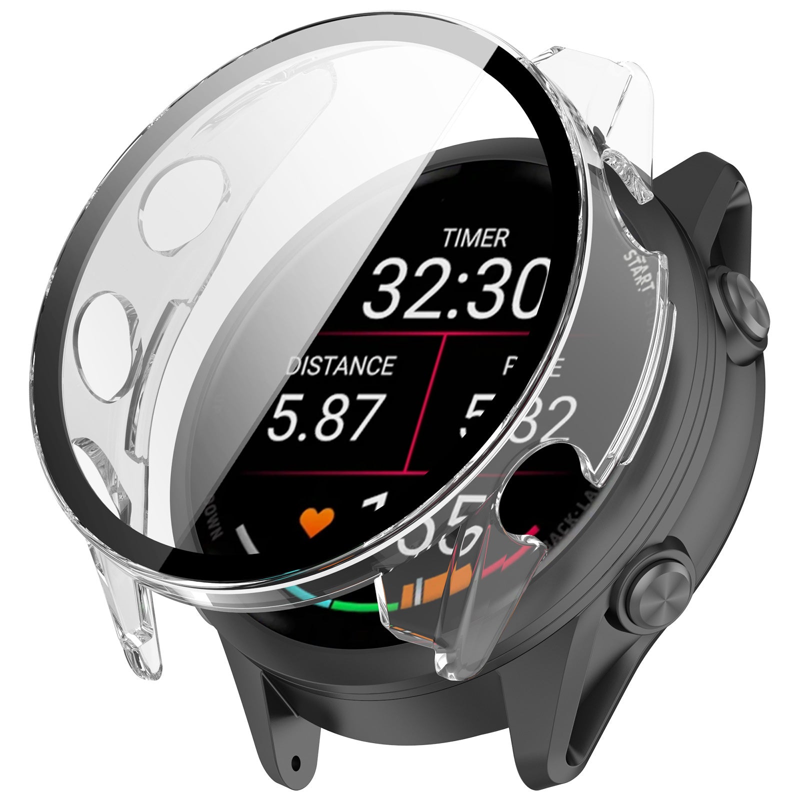 Garmin Forerunner 570 - 47mm Hard Case with Glass (Transparent)
