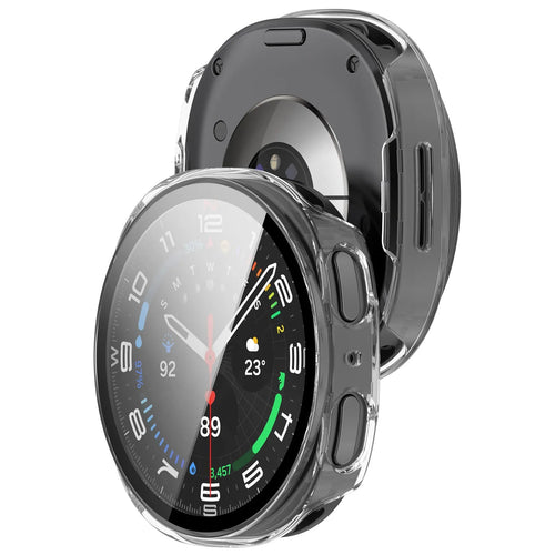 Samsung Galaxy Watch 8 - 44mm / 9 - 44mm Hard Case with Glass (Transparent)