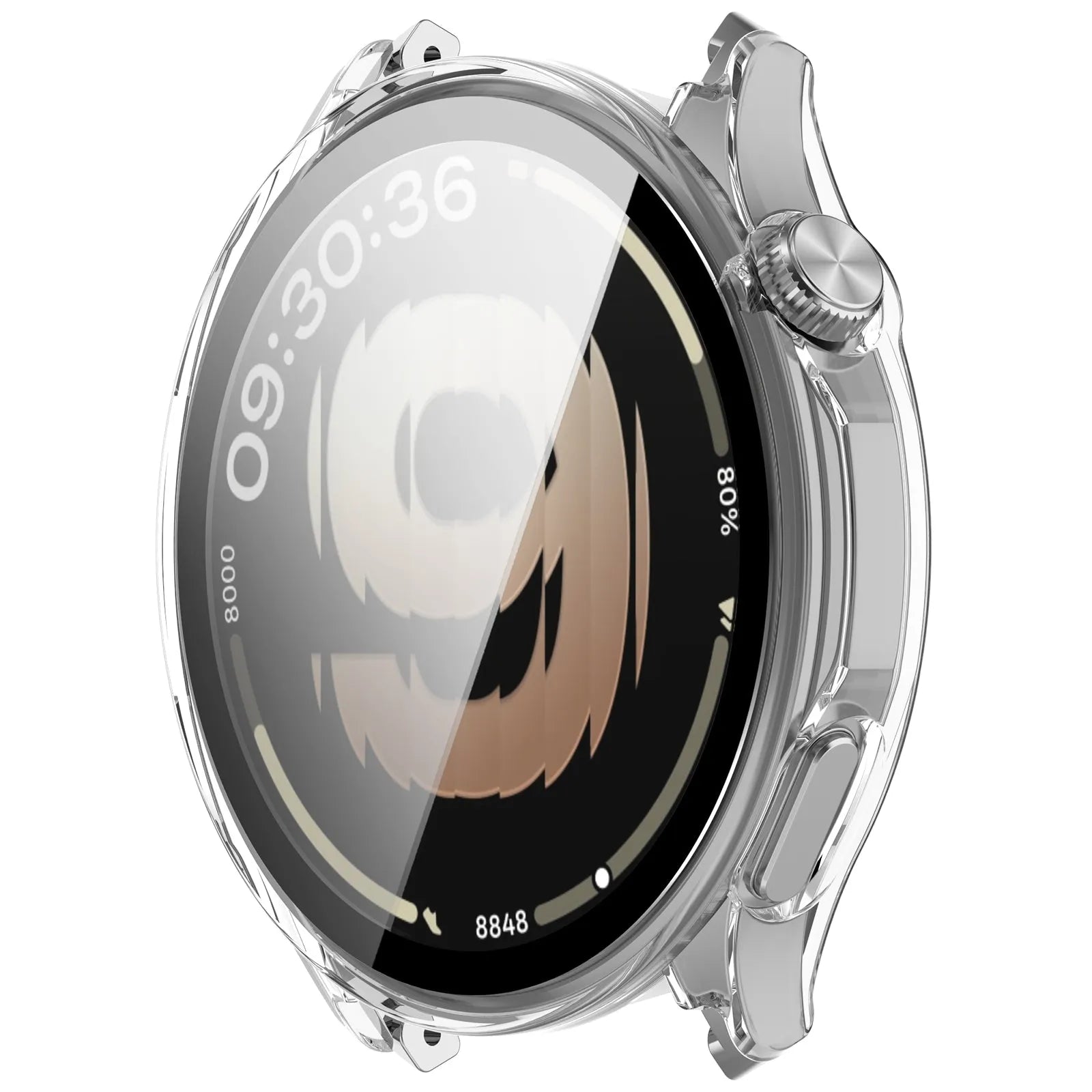 Oppo Watch S PC Case with Glass (Transparent)