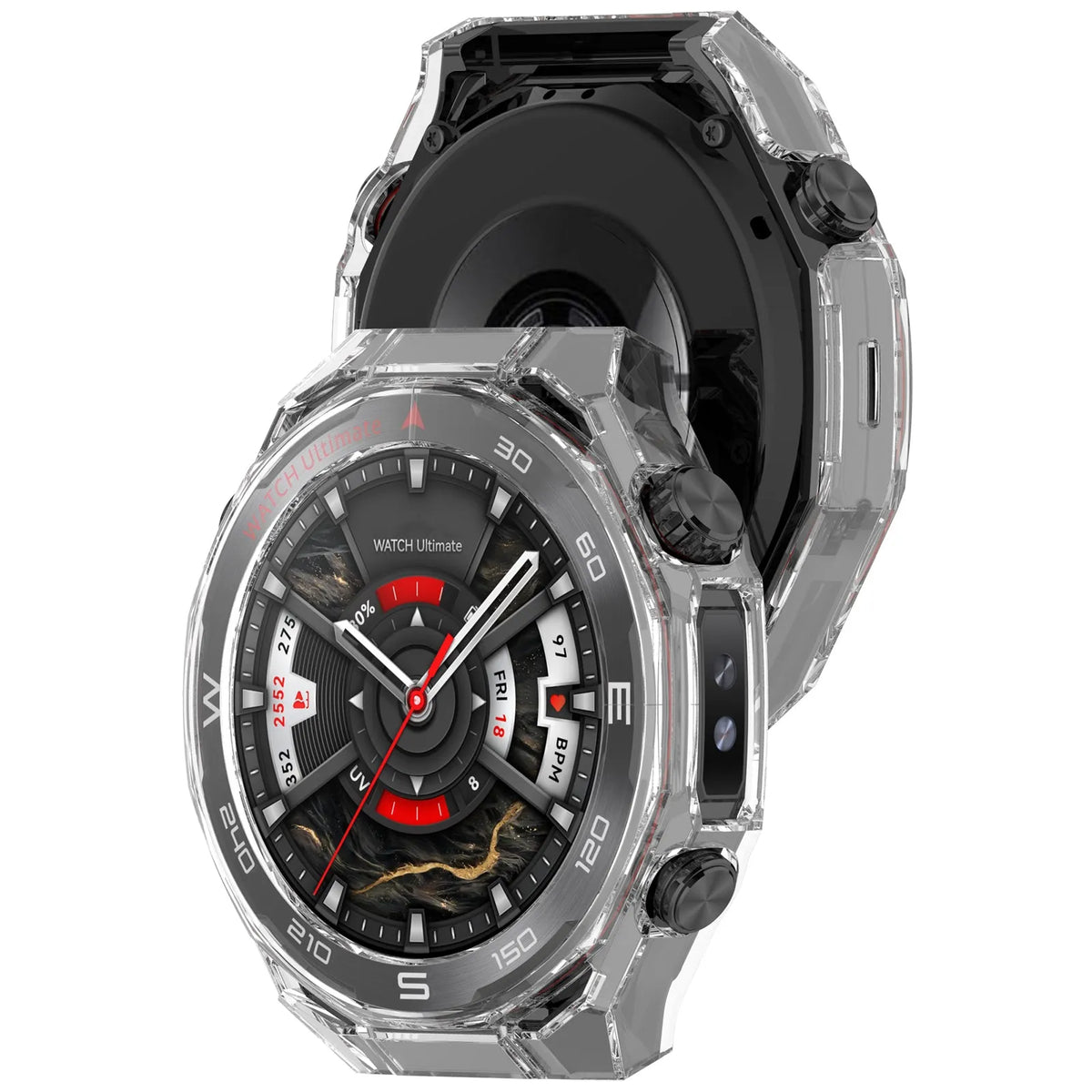 Huawei Watch Ultimate 2 PC Case with Glass (Transparent)
